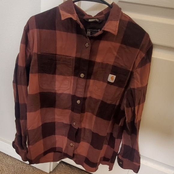 Carhartt Tops - Carhartt womans flannel L